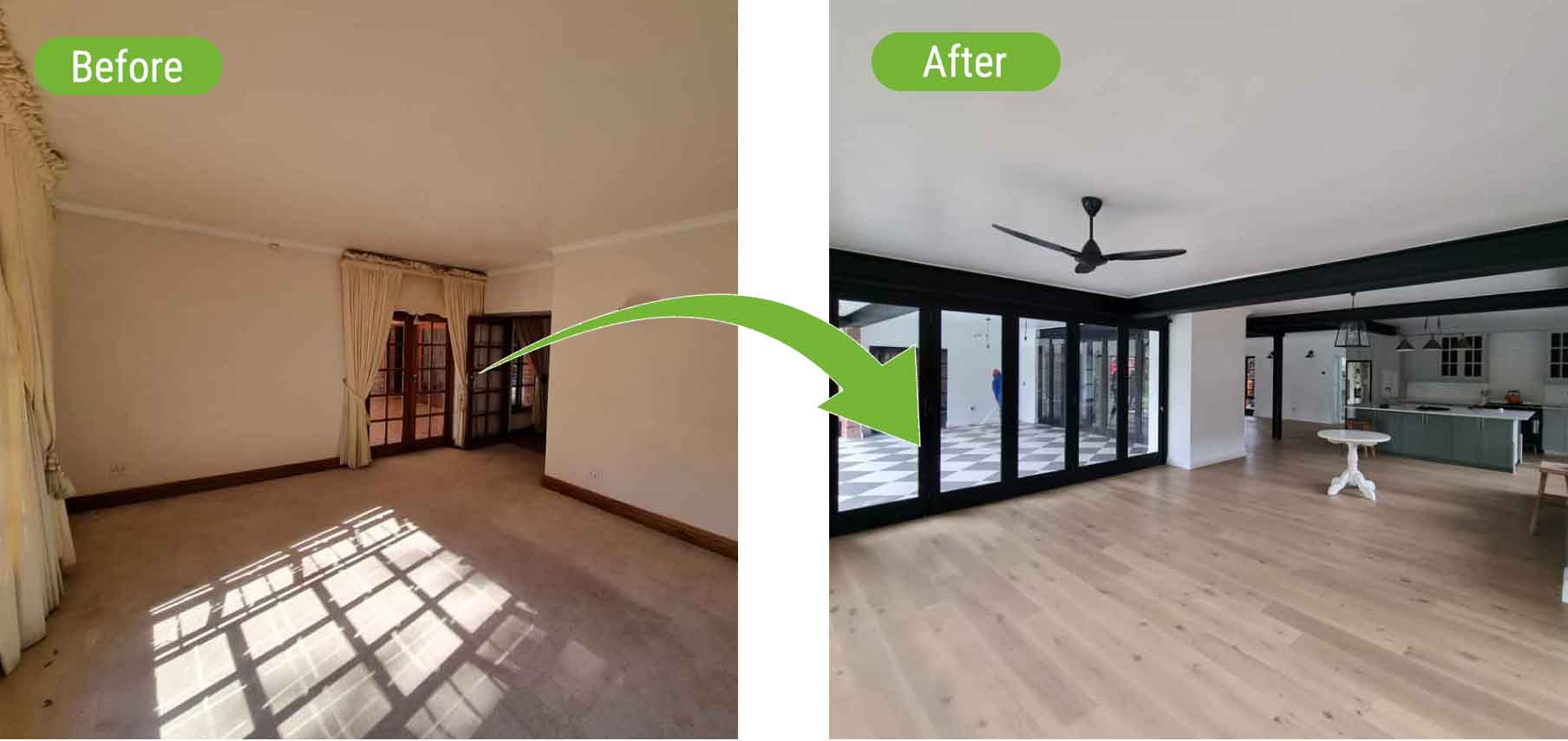 lounge area revamped