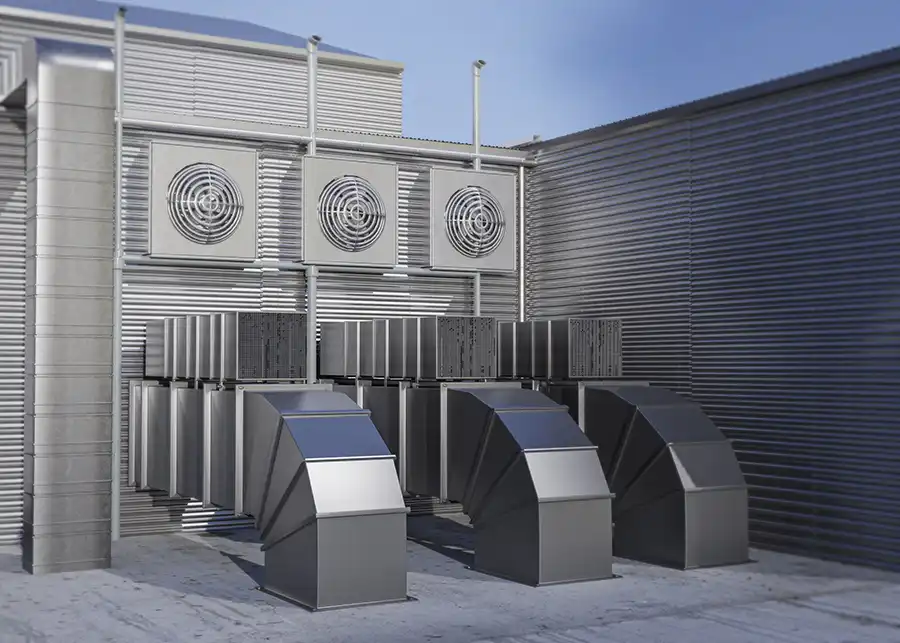 3d-rendering-ventilation-system ventilation in factories